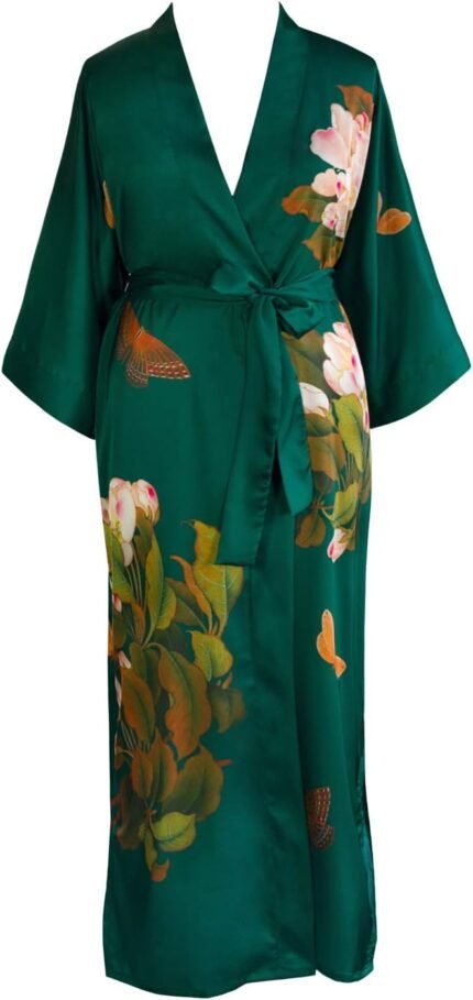 🔹 high-end chiffon robe.