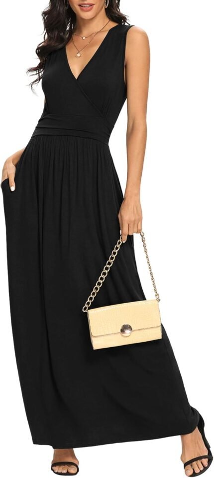 LILBETTER Women Sleeveless Dee… LILBETTER Women Sleeveless Dee…