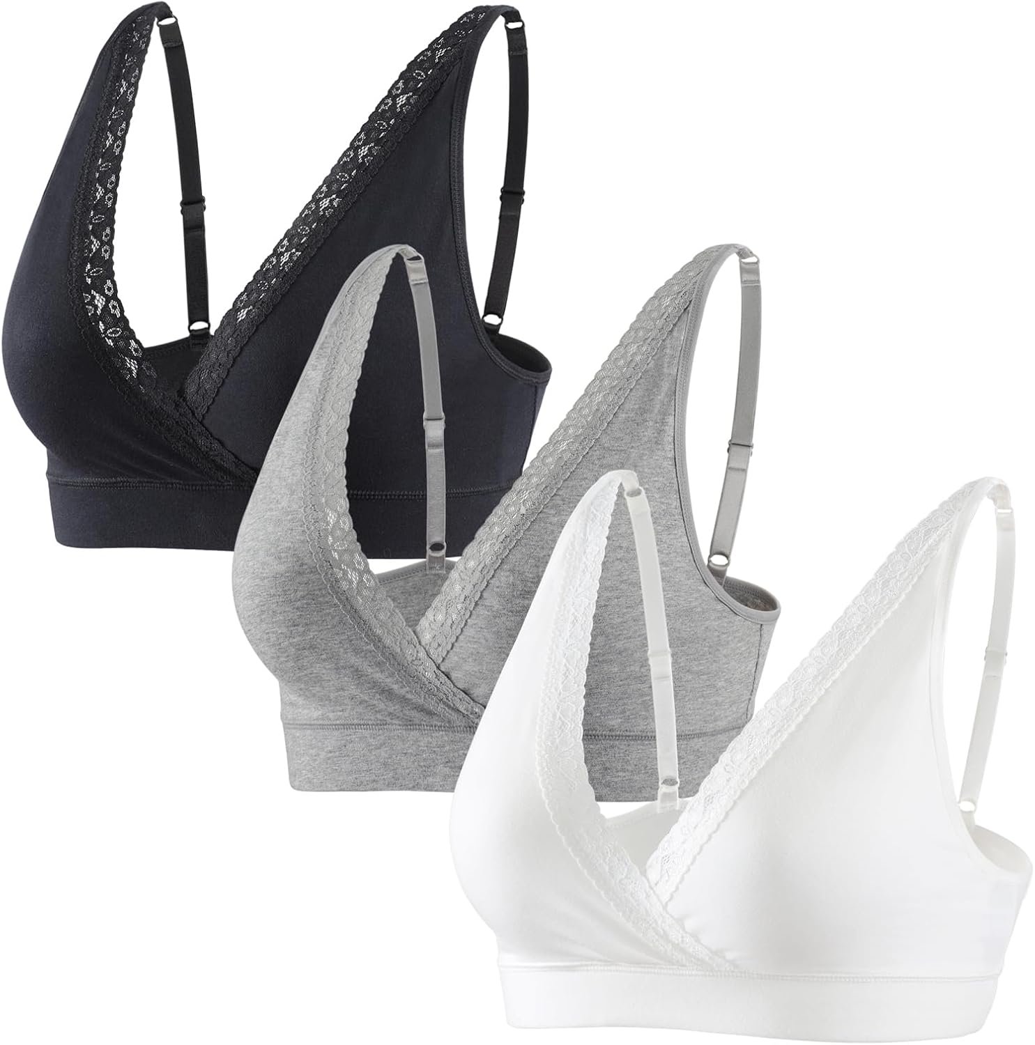 Lace Cotton Sleep Bras for Girls, Matern…