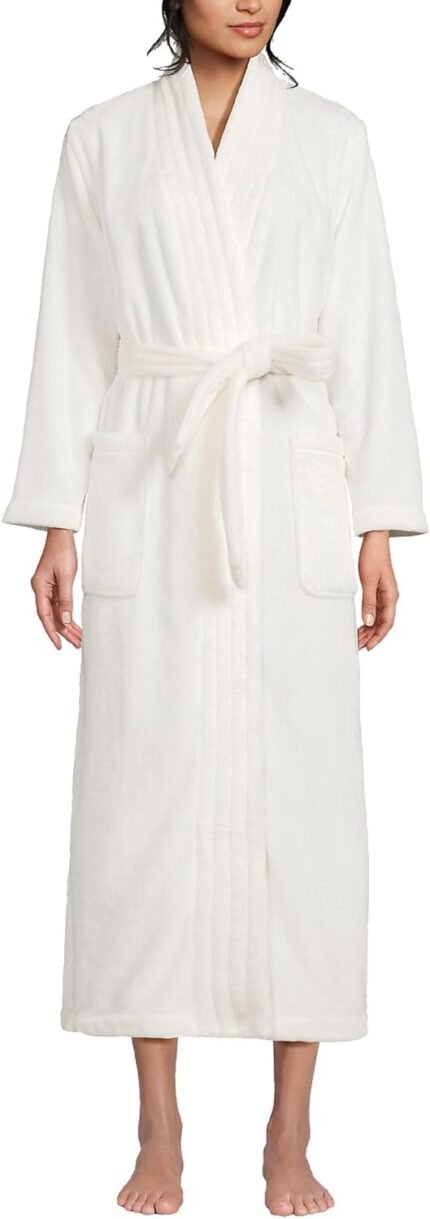 Lands’ Finish Ladies’s Cozy Plush Lengthy Wrap Gown Lands’ Finish Ladies’s Cozy Plush Lengthy Wrap Gown