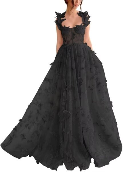 fluffy evening dresses