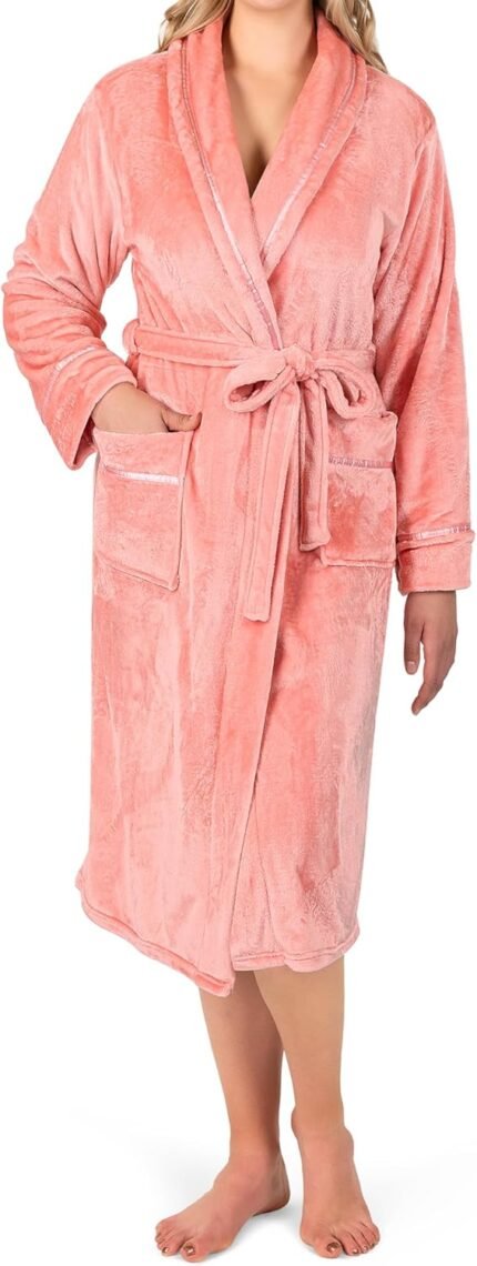 🔹 soft satin robe