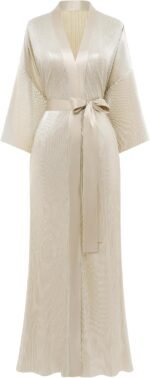 🔹 high-end chiffon robe.