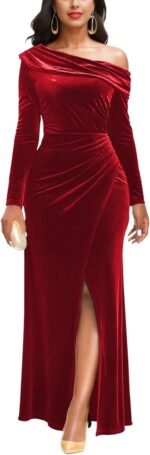 velvet evening dresses