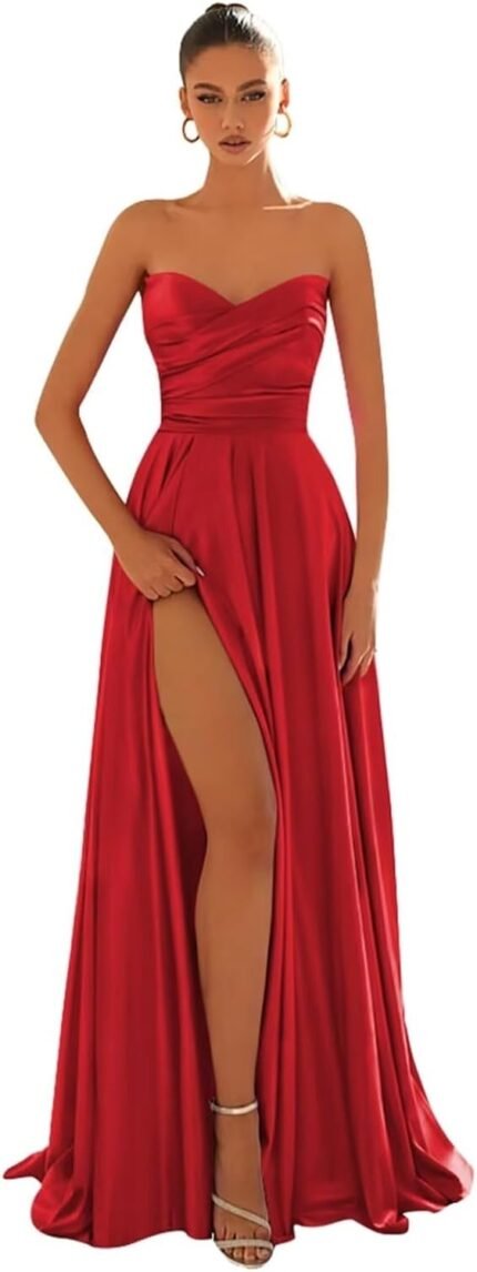 red evening dresses
