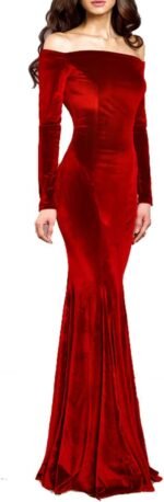 velvet evening dresses