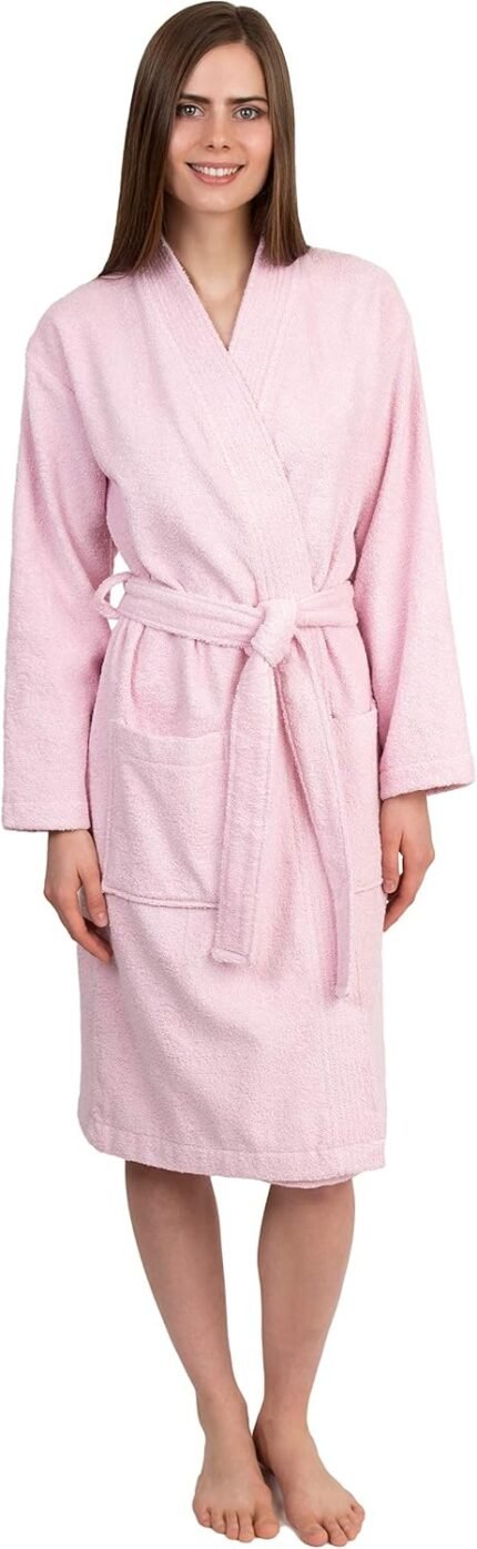 TowelSelections Womens Gown, Kimono Bathrobe for Girls, 100% Cotton Knee Size Terry Material Robes for Girls TowelSelections Womens Gown, Kimono Bathrobe for Girls, 100% Cotton Knee Size Terry Material Robes for Girls