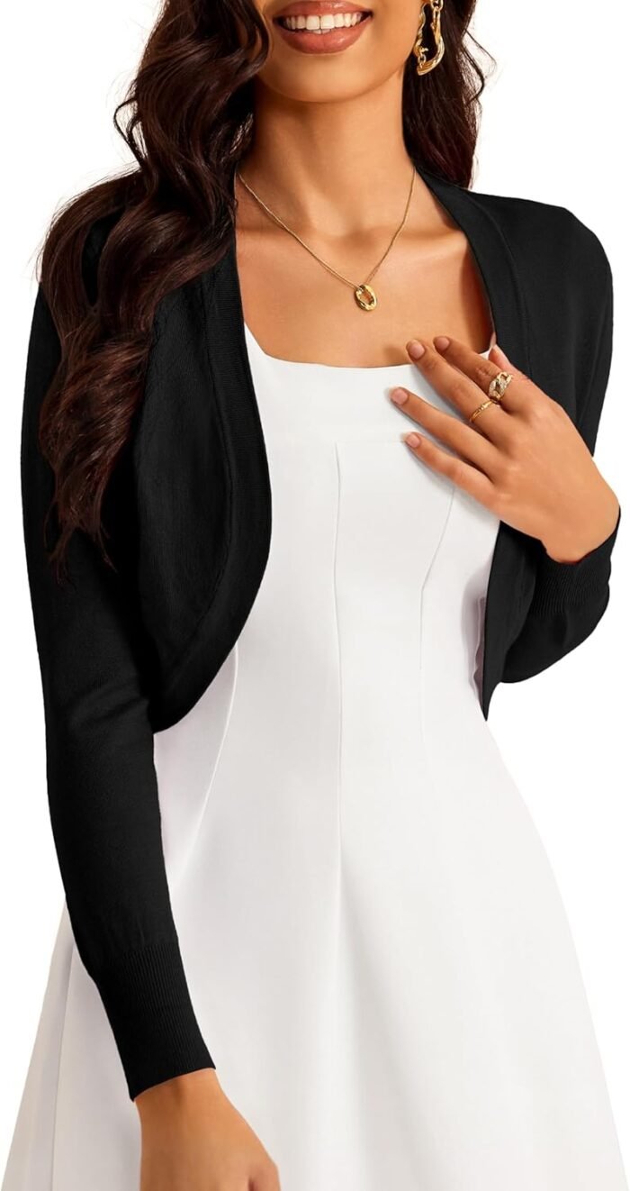 Ladies’s Cropped Cardigan Boler…