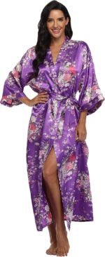 🔹 high-end chiffon robe.