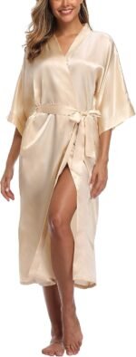 🔹 high-end chiffon robe.