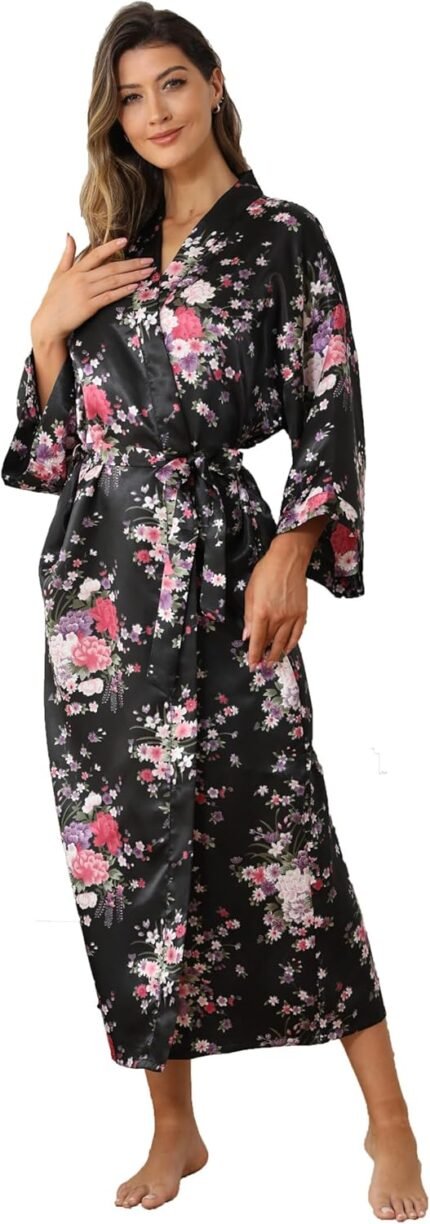 🔹 high-end chiffon robe.