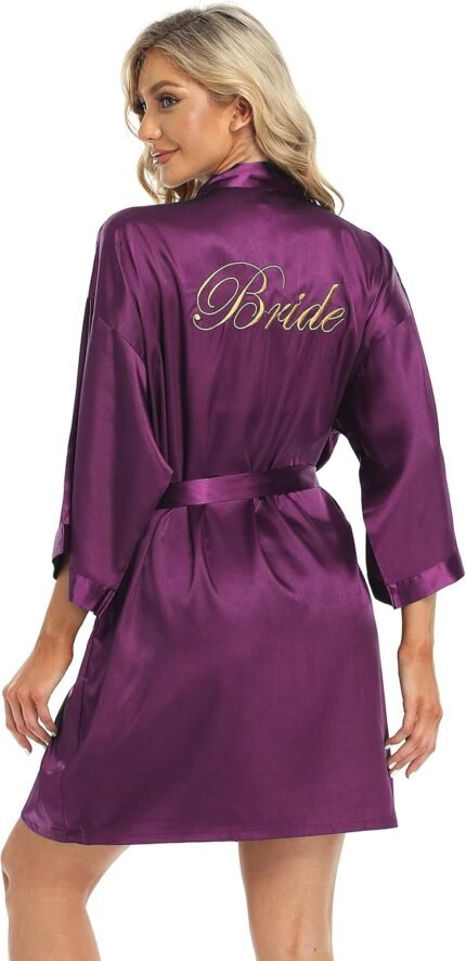 Girls’s Brief Kimono Gown Gentle Bride Bridesmaid Robes for Wedding ceremony Occasion Bridal Robes Getting Prepared Girls’s Brief Kimono Gown Gentle Bride Bridesmaid Robes for Wedding ceremony Occasion Bridal Robes Getting Prepared