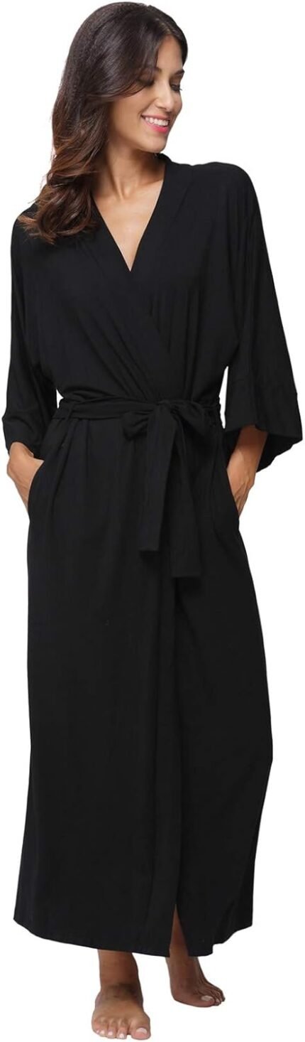 🔹 high-end chiffon robe.