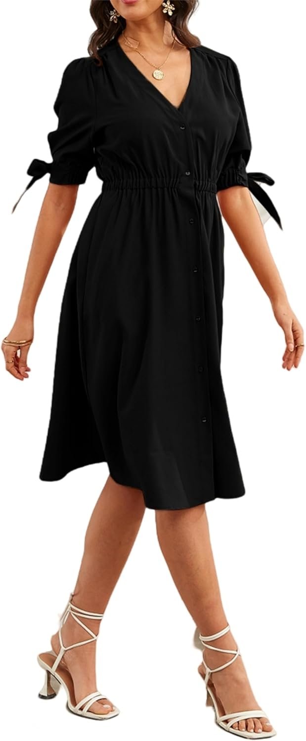 Girls’s V-Neck Button Entrance Girls’s V-Neck Button Entrance