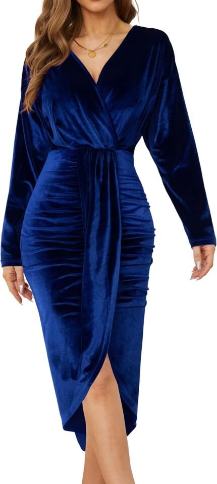 long sleeve evening dresses