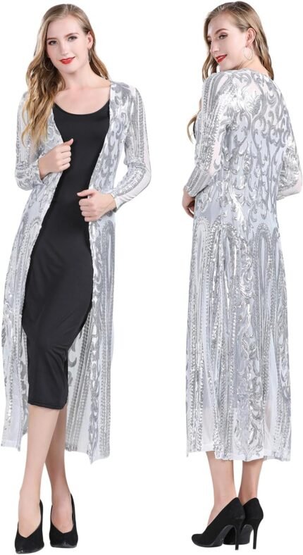 Z&X Ladies’s Glowing Sequin 1…