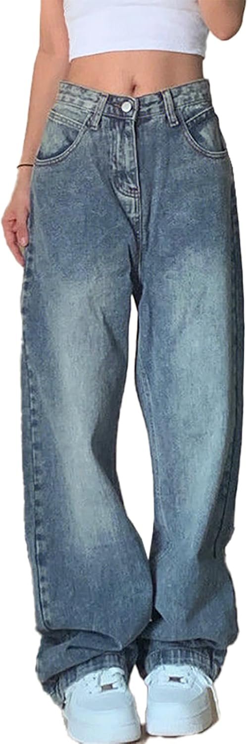 Denims for Ladies Huge Leg Dishevelled Denims Low Waist Classic Free Boyfriend Denim Pants Y2K Denims for Ladies Huge Leg Dishevelled Denims Low Waist Classic Free Boyfriend Denim Pants Y2K