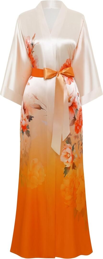 🔹 high-end chiffon robe.