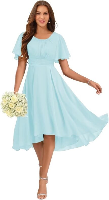 Raseal Chiffon Flutter Sleeve …