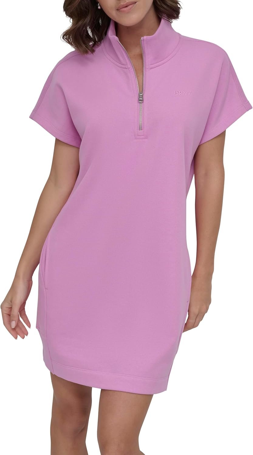 DKNY womens Brief Sleeve Half-… DKNY womens Brief Sleeve Half-…