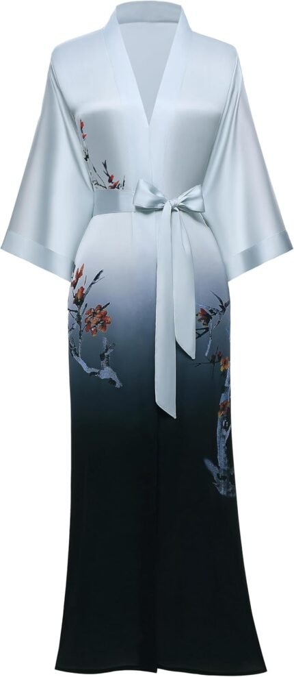 🔹 high-end chiffon robe.
