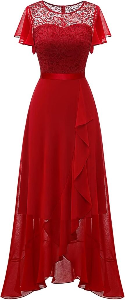 red evening dresses