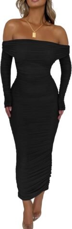 long sleeve evening dresses