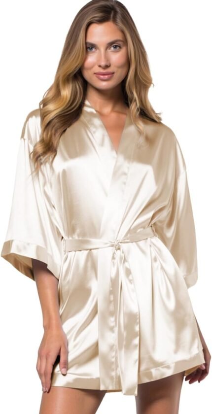🔹 elegant silk robe