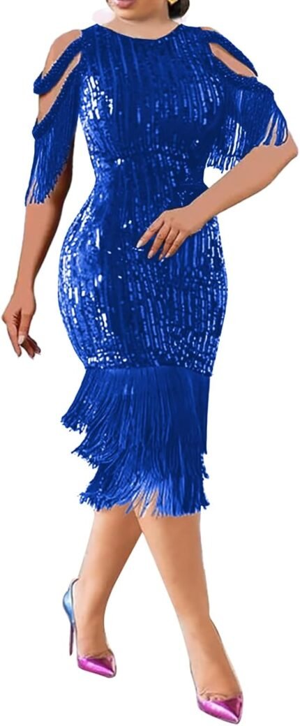 Cololura Elegant Girls Sequin …