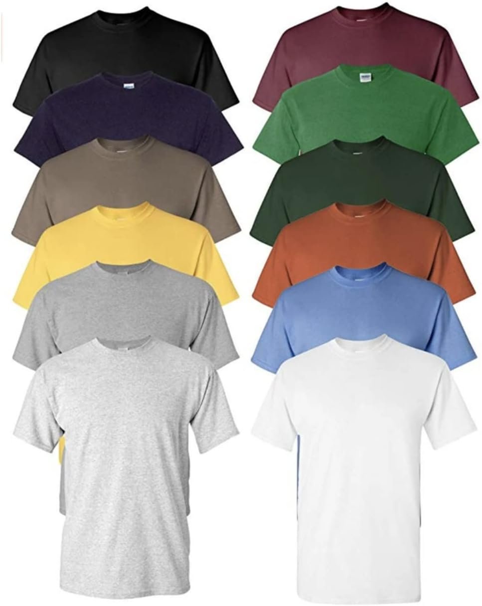 EVERYDAY TEES Males’s Heavy Cotton Tee (Pack of 12), Assorted Combined Shade Small to 5XL EVERYDAY TEES Males’s Heavy Cotton Tee (Pack of 12), Assorted Combined Shade Small to 5XL