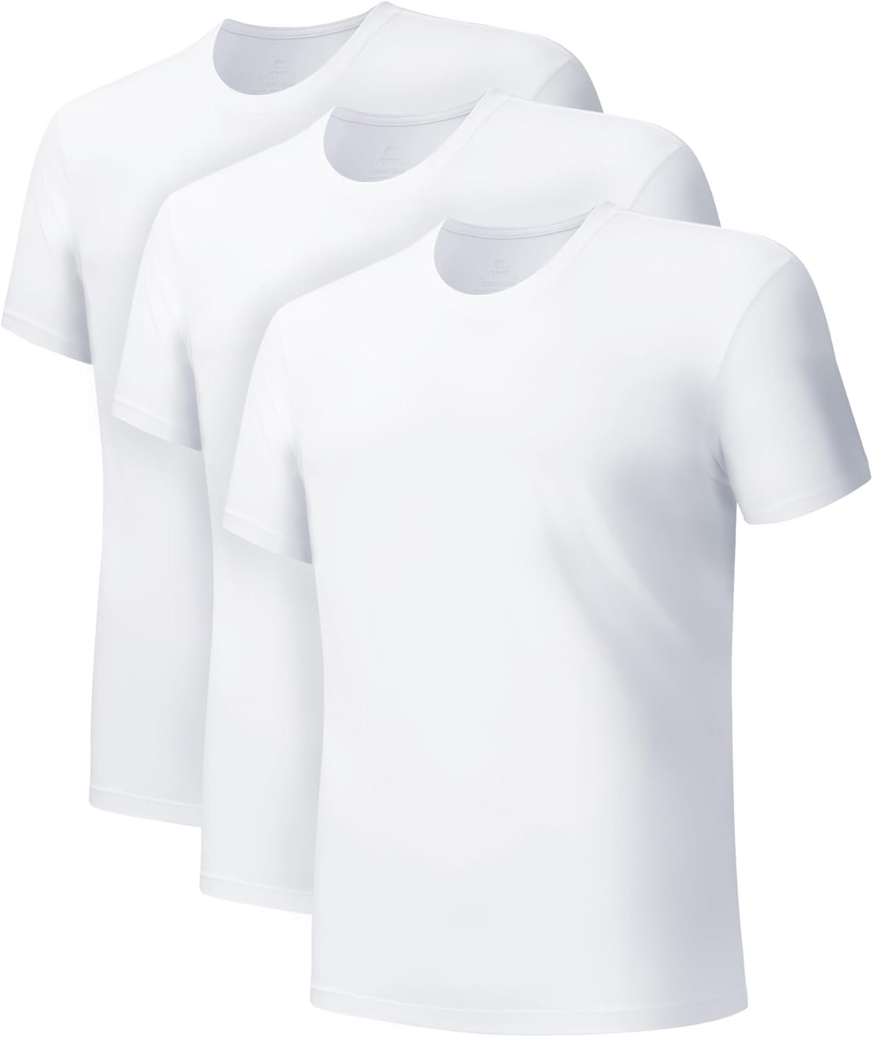 DAVID ARCHY Males’s Undershirts Micro Modal Extremely Comfortable T-Shirts Stretch Moisture-Wicking Crewneck/V-Neck Tees for Males, 3-Pack DAVID ARCHY Males’s Undershirts Micro Modal Extremely Comfortable T-Shirts Stretch Moisture-Wicking Crewneck/V-Neck Tees for Males, 3-Pack
