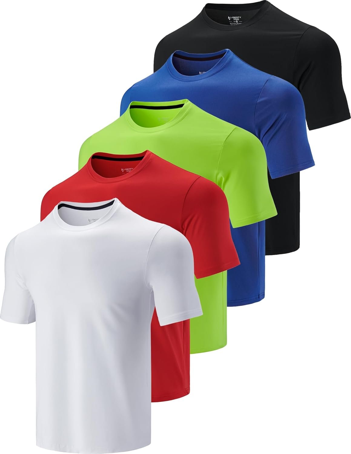 5 Pack Males’s Lively Fast Dry Crew Neck T Shirts | Athletic Working Gymnasium Exercise Brief Sleeve Tee Tops Bulk 5 Pack Males’s Lively Fast Dry Crew Neck T Shirts | Athletic Working Gymnasium Exercise Brief Sleeve Tee Tops Bulk