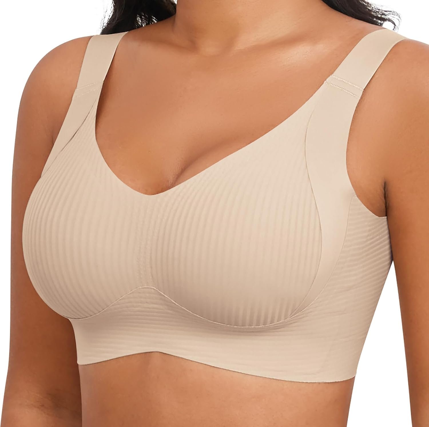 Plus Dimension Bras for Ladies No Underwire Full Protection On a regular basis Bras Snug Wi-fi Padded Bras