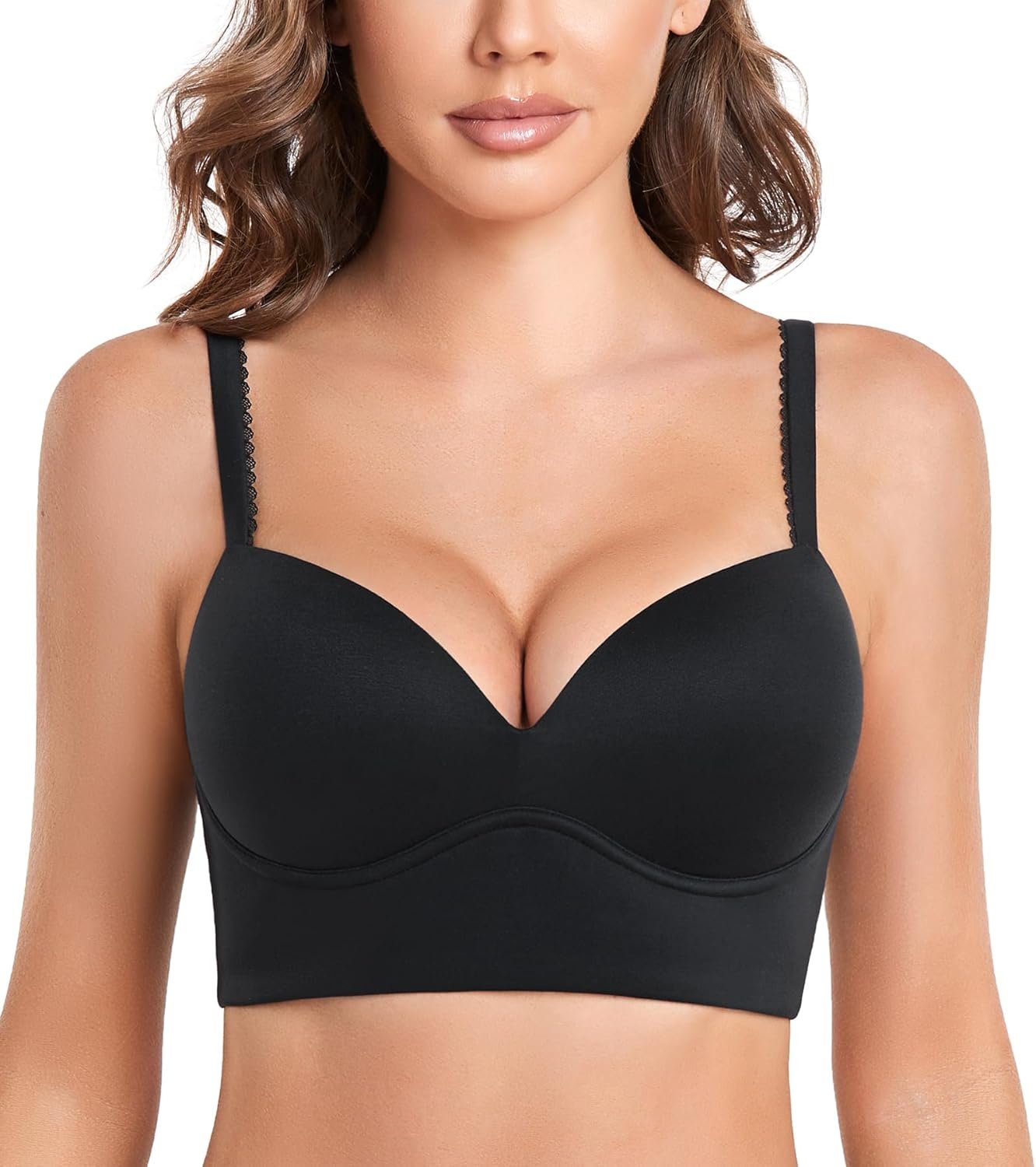 DotVol Girls’s Plunge Wirefree Pullover Bras Plus Measurement Snug Padded On a regular basis Bra DotVol Girls’s Plunge Wirefree Pullover Bras Plus Measurement Snug Padded On a regular basis Bra