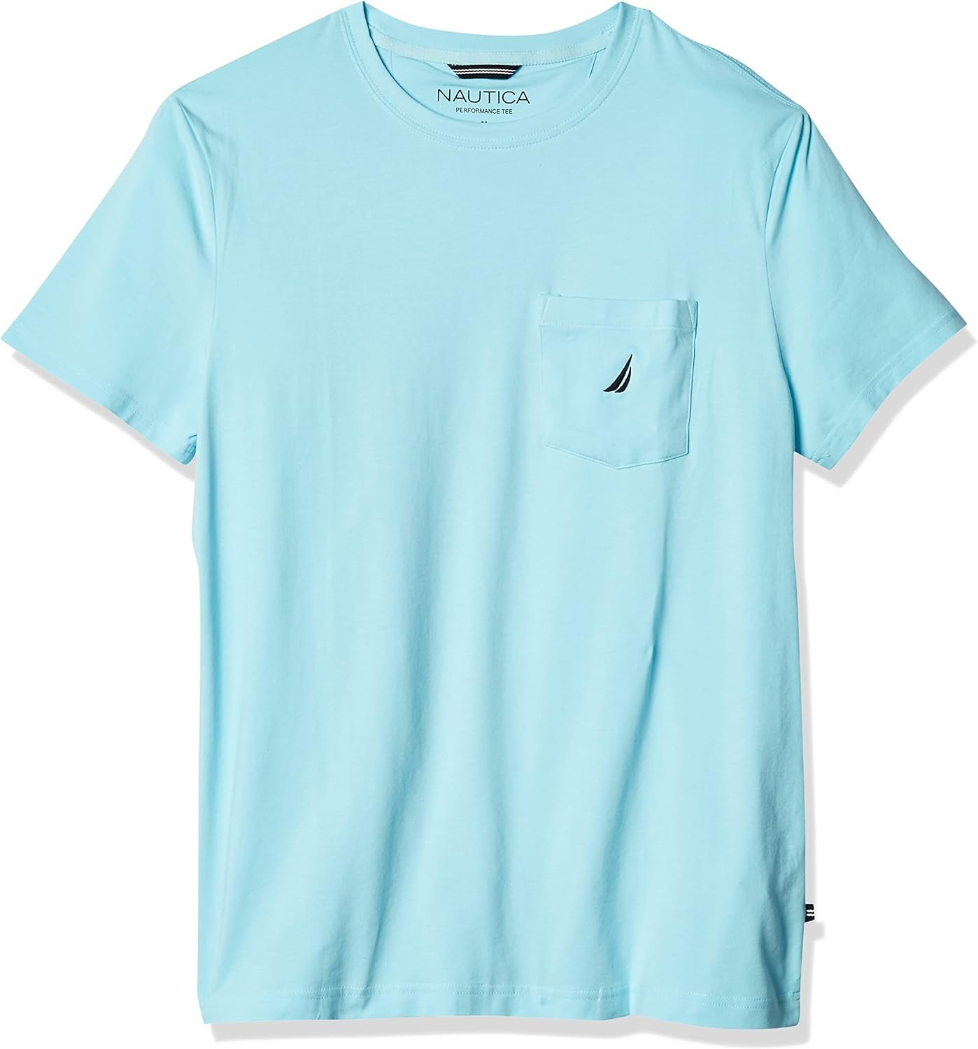 Nautica Males’s Stable Crew Neck Quick-Sleeve Pocket T-Shirt Nautica Males’s Stable Crew Neck Quick-Sleeve Pocket T-Shirt
