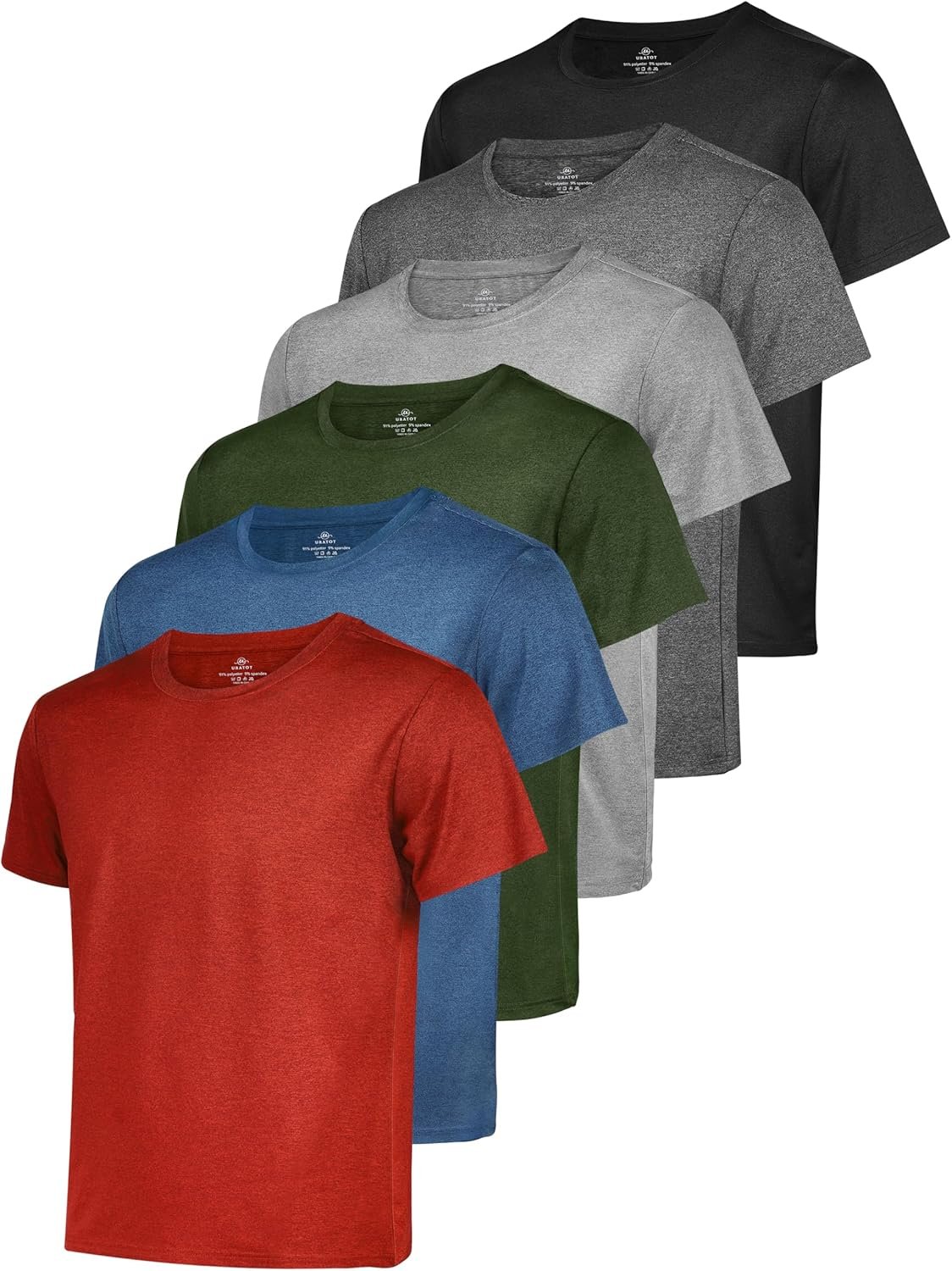 URATOT Males’s Exercise Shirts Brief Sleeve Dry Match Athletic T-Shirts Moisture Wicking Operating Fitness center Lively Light-weight Tee High URATOT Males’s Exercise Shirts Brief Sleeve Dry Match Athletic T-Shirts Moisture Wicking Operating Fitness center Lively Light-weight Tee High