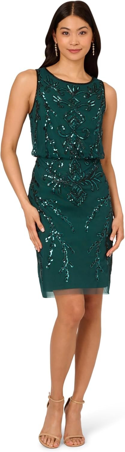 Adrianna Papell Girls’s Beaded…