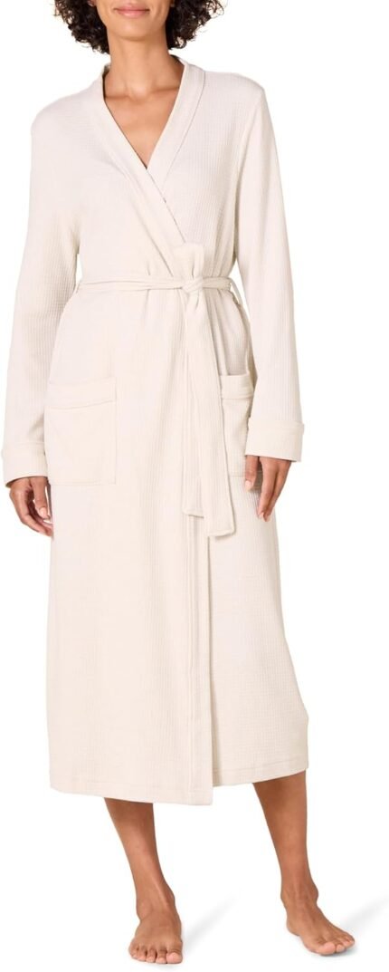 Amazon Necessities Ladies’s Light-weight Waffle Full-Size Gown (Obtainable in Plus Measurement)