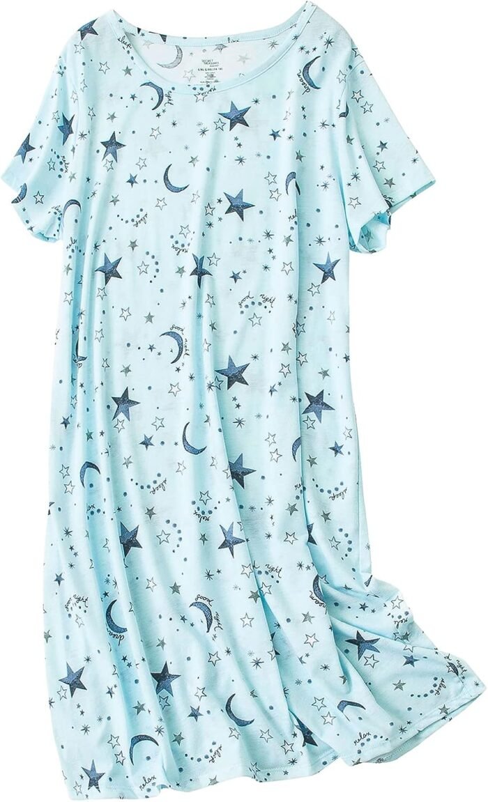 American Developments Nightgowns for Ladies Cotton Night time Shirts Quick Sleeve Night time Robe Costume Informal Pajamas Mushy Sleepwear