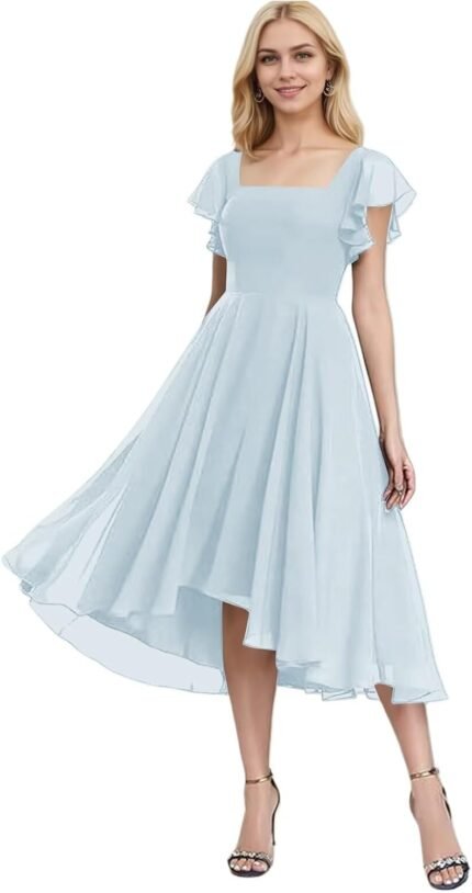 Chiffon Bridesmaid Clothes for…
