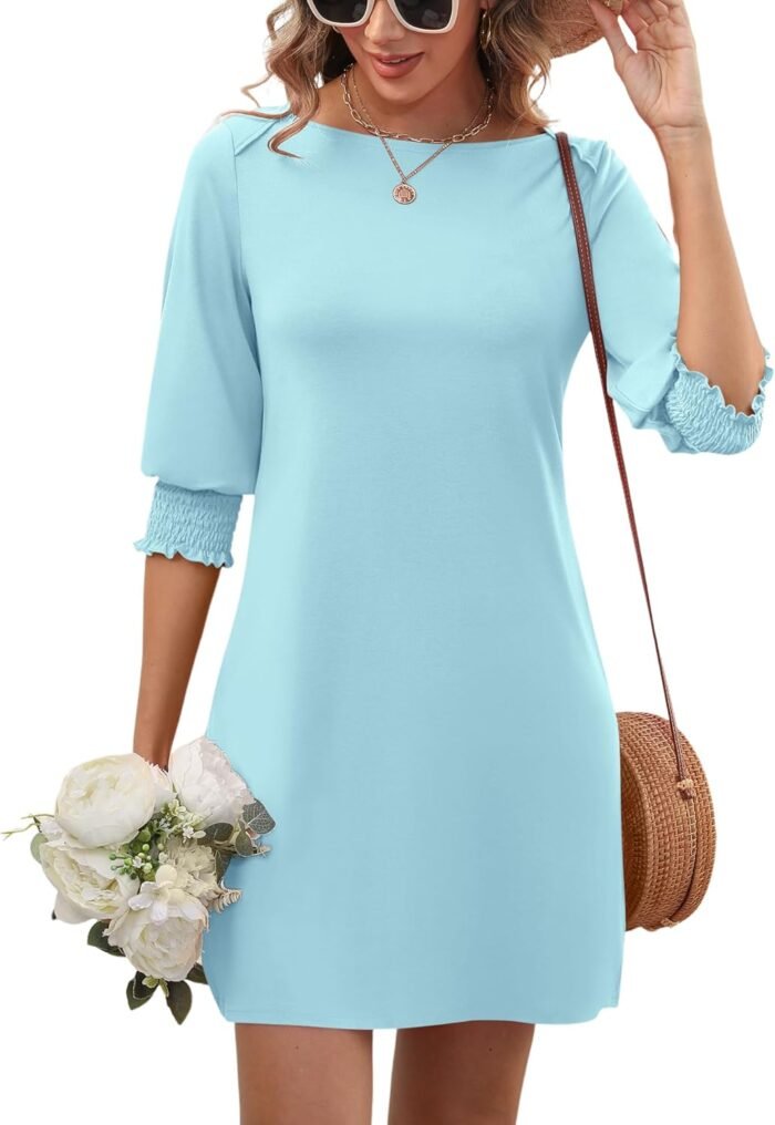 LUYAA Womens Summer time Mini Gown…