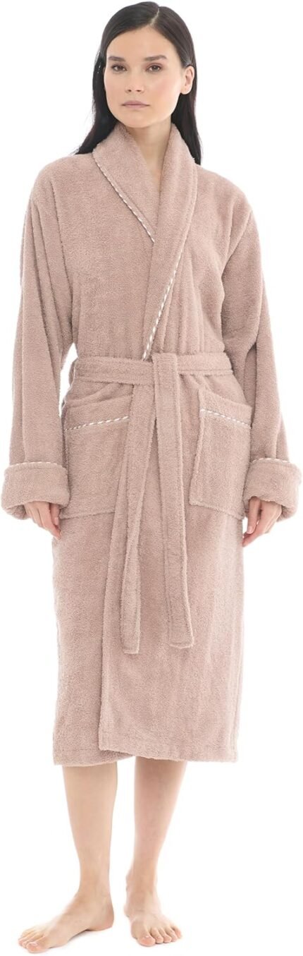 Luxurious Womens Gown, 100% Turkish Cotton, Luxurious Gown for Girls, Terry Fabric Lengthy Spa Bathrobe