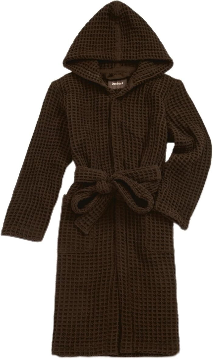 Luxurious Resort & Spa Silk-infused Japanese Cotton Waffle Unisex Hooded Bathrobe