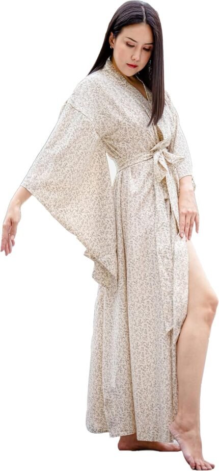 🔹 high-end chiffon robe.