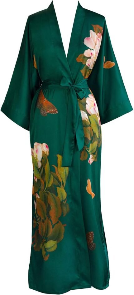 🔹 high-end chiffon robe.
