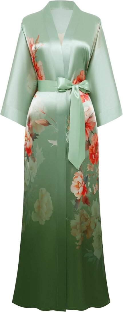 🔹 high-end chiffon robe.