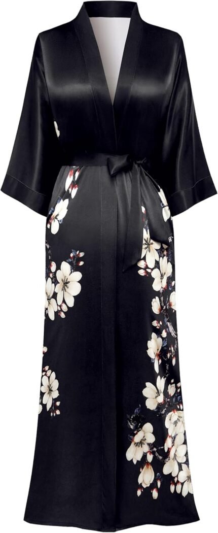 🔹 high-end chiffon robe.