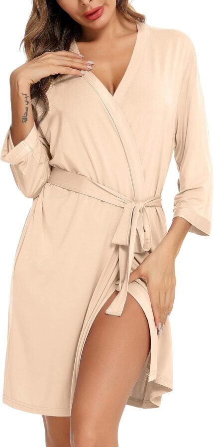 Samring Girls’s Light-weight Gown Delicate Kimono Robes Quick Bathrobe for Girls Sleepwear