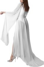 🔹 high-end chiffon robe.