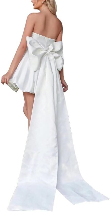 Strapless Satin Ladies’s Weddin…